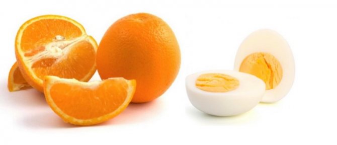 Orange and eggs
