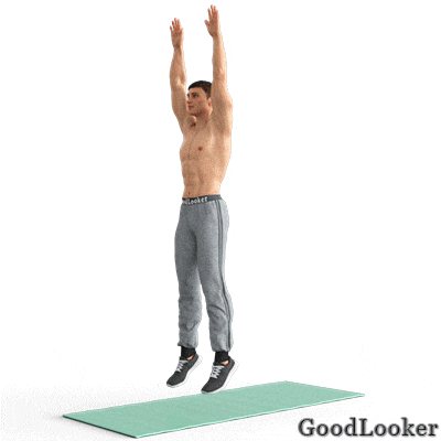 Burpee with knee touch