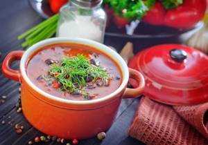 bean soup with herbs