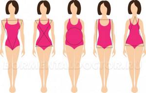 body type - Индекс массы тела для женщин