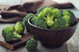 Broccoli is rich in valuable fiber, folic acid, vegetable protein, potassium, iron