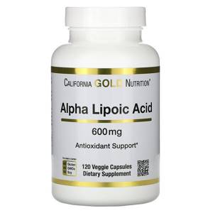 California Gold Nutrition, Alpha Lipoic Acid, 600 mg, 120 Vegetarian Capsules