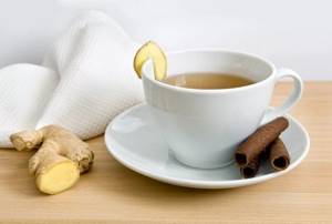 tea with ginger and cinnamon