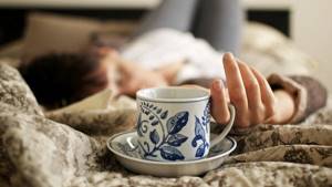 cup of tea in bed