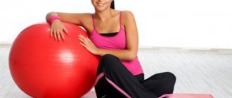 Girl and fitball