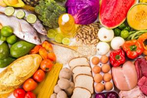 Diet alternating protein and vegetables