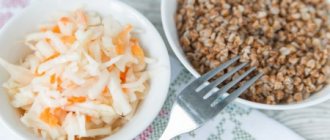 Buckwheat and sauerkraut diet