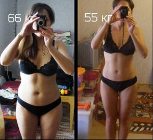Diet with cinnamon and honey - before and after
