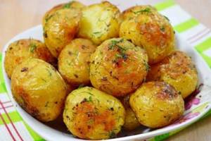 Diet jacket potatoes in the oven