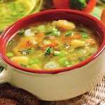 Diet goulash soup with vegetables and turkey - recipes