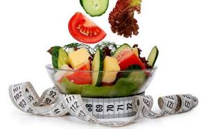 Diets on vegetable salads