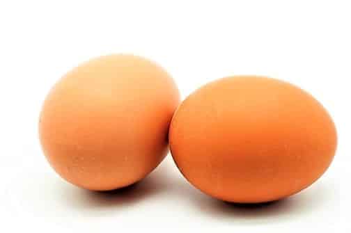 two eggs
