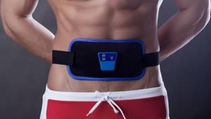 An electric belt for the abs and abdomen will help you lose weight and pump up your abs