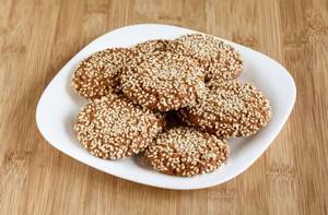 fitness cookies with sesame seeds