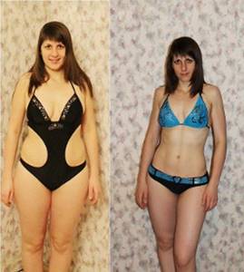 photo comparison before and after diet