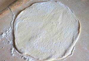 photo of Margherita pizza dough