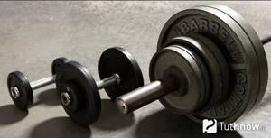 Dumbbells of different sizes