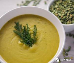 Pea soup for vegans