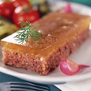 Jellied meat with proper nutrition