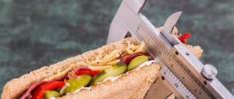 Ideas on how to force yourself to lose weight by measuring the size of a sandwich
