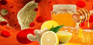 Ginger with lemon and honey for cholesterol