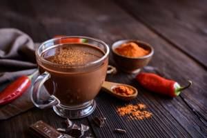 Имбирно-перечный кофе с шоколадом очень приятен на вкус