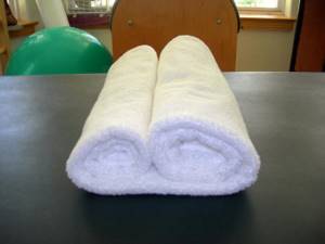 how to quickly get rid of belly fat using a towel and a roller