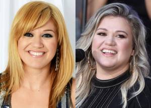 How excess weight changes different faces: 10 stars before and after weight gain - Kelly Clarkson