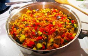 how to stew vegetables in a frying pan for a diet