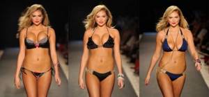 How to visually reduce breast size with a bra, swimsuit, or clothing?