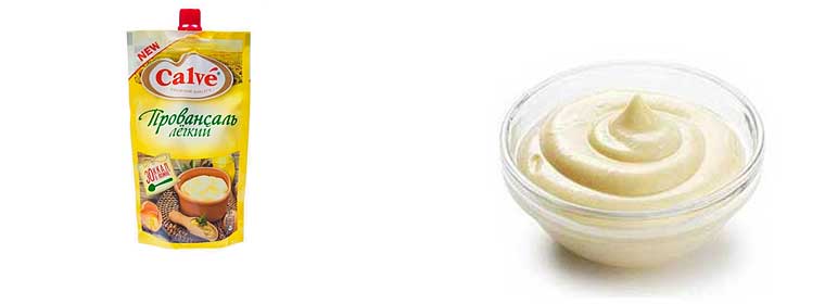 What is the calorie content of mayonnaise?