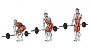 What zones work when performing deadlifts?