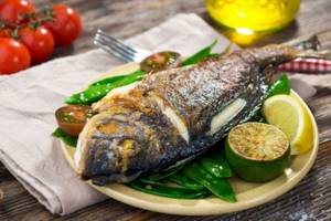 What is the calorie content of fish?