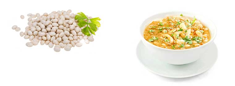 Какую имеет суп с фасолью калорийность?
