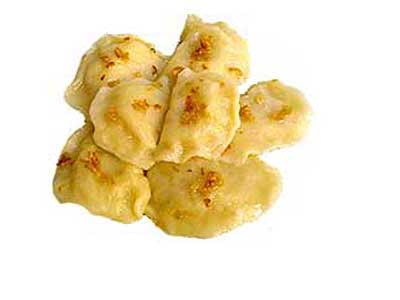 What are the calorie content of dumplings with potatoes?