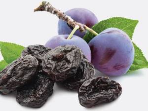 Calorie content of dried prunes