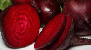 The calorie content of raw beets is very low.