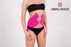 Kinesio taping of the abdomen for weight loss Photo-2
