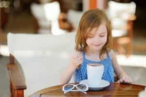 Coffee is not recommended for young children