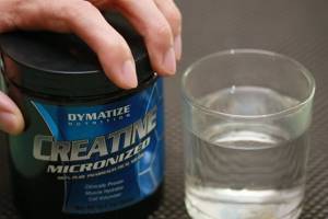 creatine and water