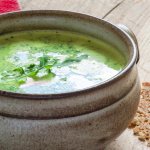 Cream soup for weight loss in a blender