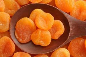 Dried apricots for children