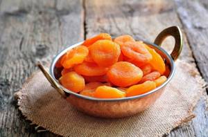 Dried apricots are the main source of potassium