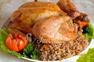 Whole chicken with buckwheat in the oven is the most delicious recipe. Chicken stuffed with buckwheat 