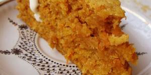 A slice of diet carrot cake
