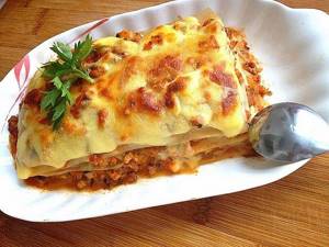 Lasagna with chicken
