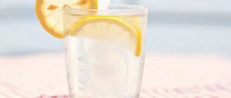 Ice lemon water