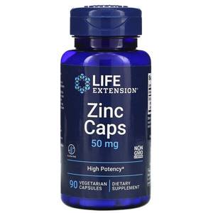 Life Extension, Zinc Capsules, High Potency, 50 mg, 90 Vegetarian Capsules