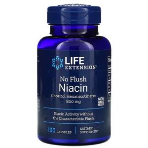 Life Extension, Niacin, No Redness, 800 mg, 100 Capsules