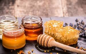 Honey has a lot of beneficial substances